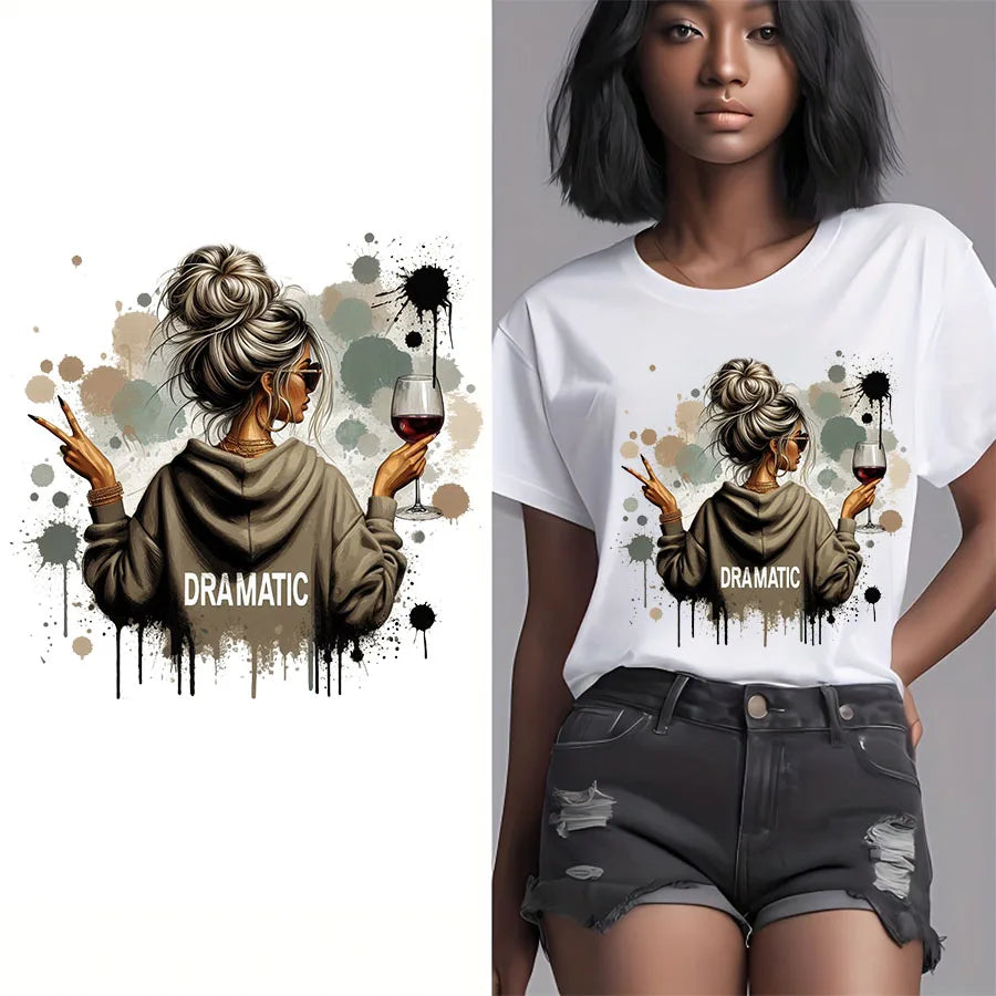 Trendy Vintage Retro Woman DRAMATIC