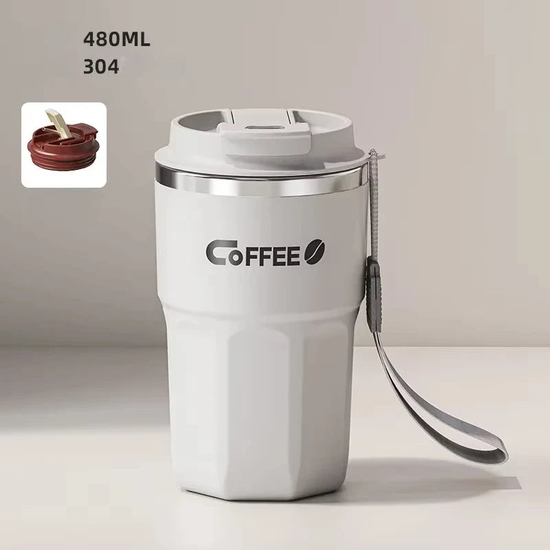 480ml Insulated Coffee Mug Stainless Steel
