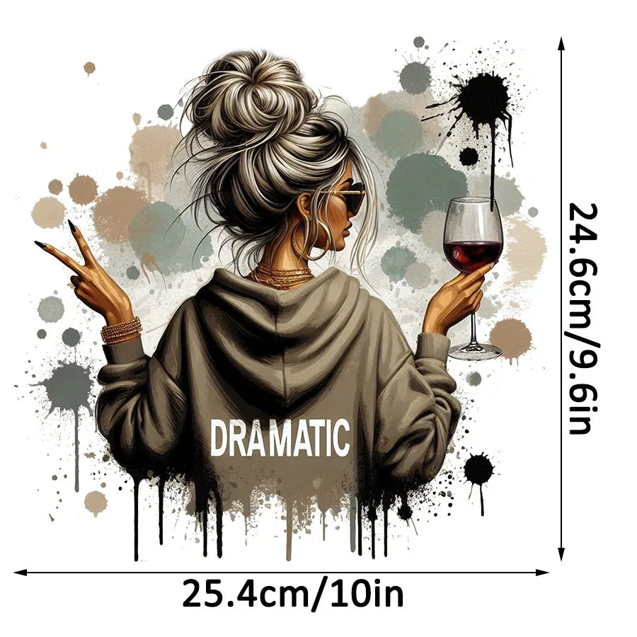 Trendy Vintage Retro Woman DRAMATIC