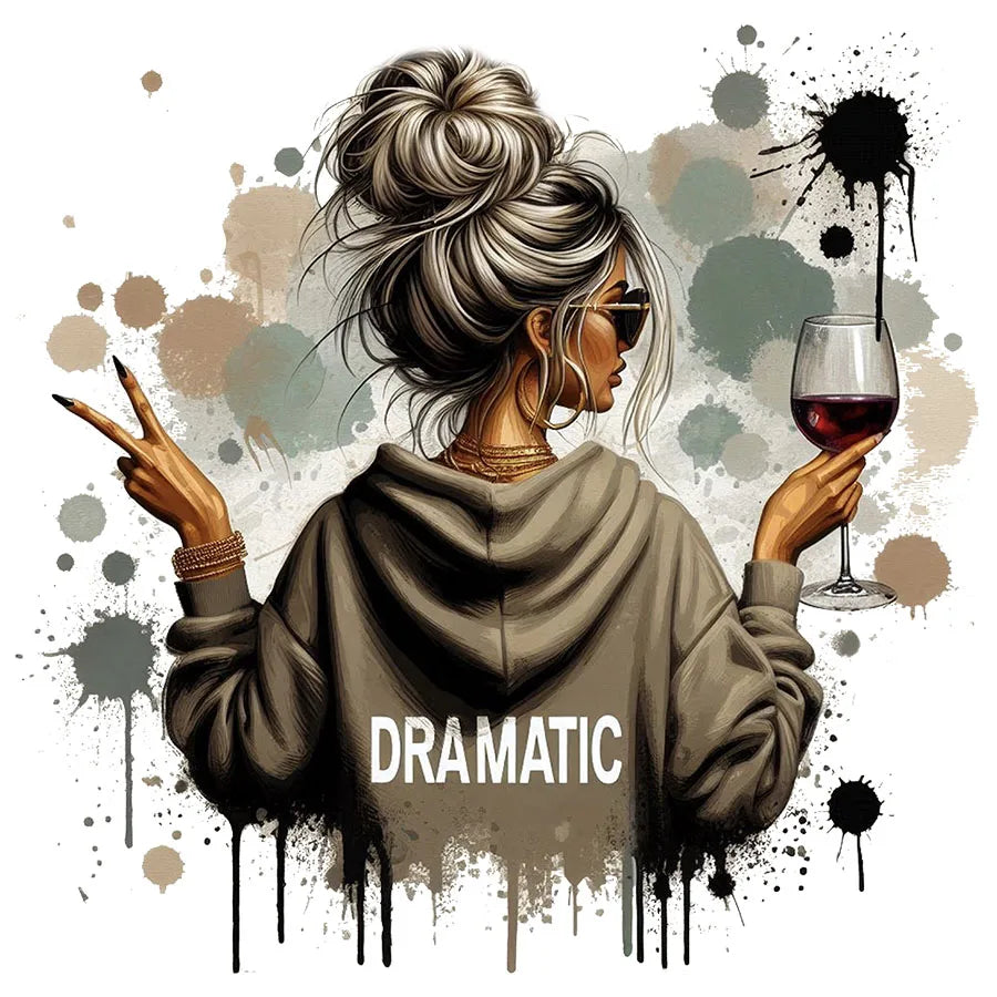 Trendy Vintage Retro Woman DRAMATIC