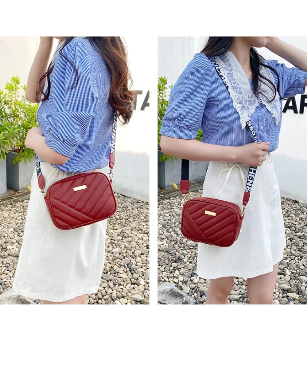 High-Quality Women’s PU Camera Shoulder Bag