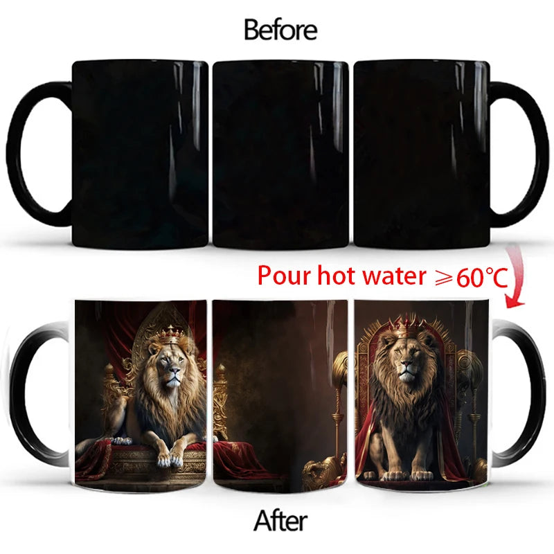 Coffee Mugs Creative Animals Lion Tiger  Gifts