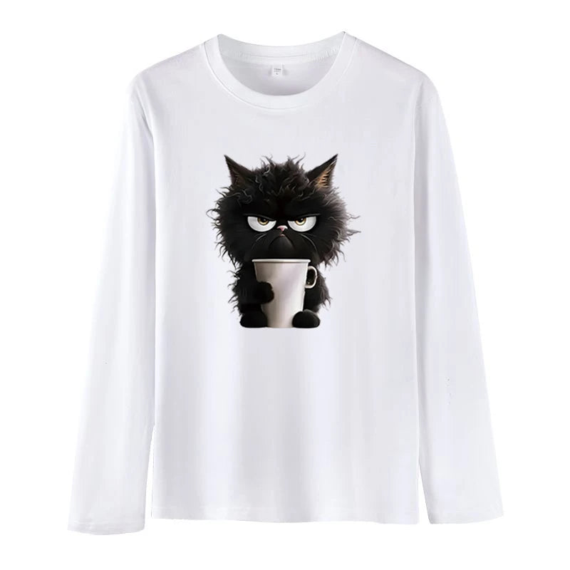 Oversized Funny Cat Women Summer