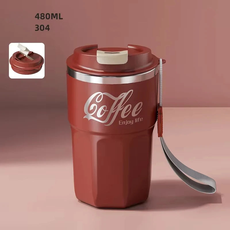 480ml Insulated Coffee Mug Stainless Steel