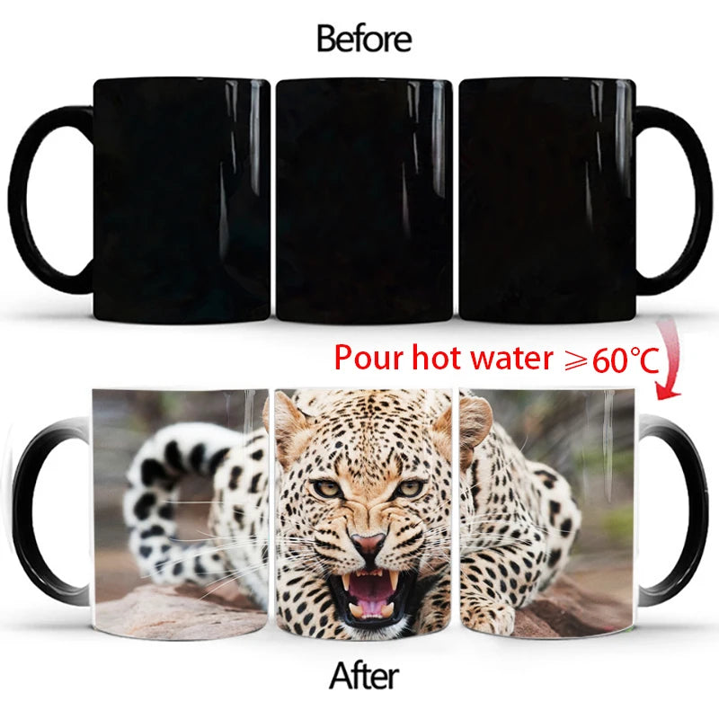 Coffee Mugs Creative Animals Lion Tiger  Gifts