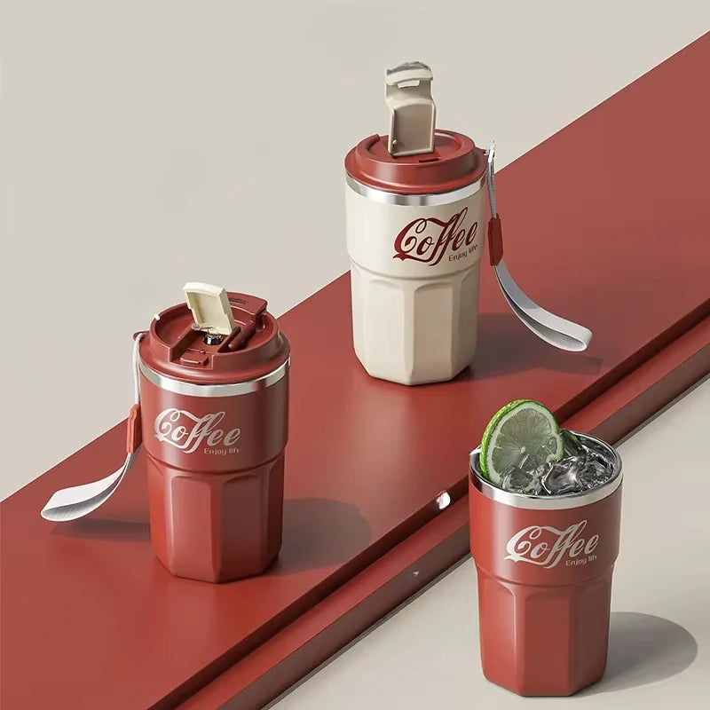 480ml Insulated Coffee Mug Stainless Steel