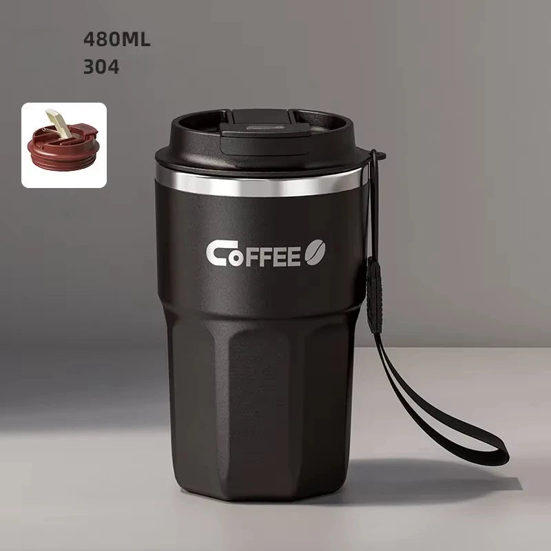 480ml Insulated Coffee Mug Stainless Steel