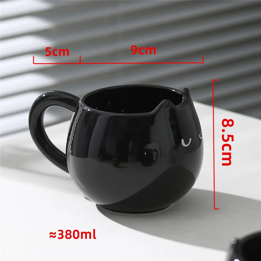 1PC cat shaped ceramic cup