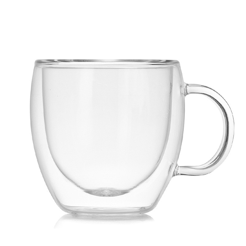 Transparent Drinkware Coffee Cups Tea Set Mugs Beer Drink Office Mug Double Glass Cup - Image 5