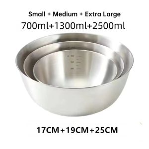 Golden Stainless Steel Mixing Bowls for Cooking