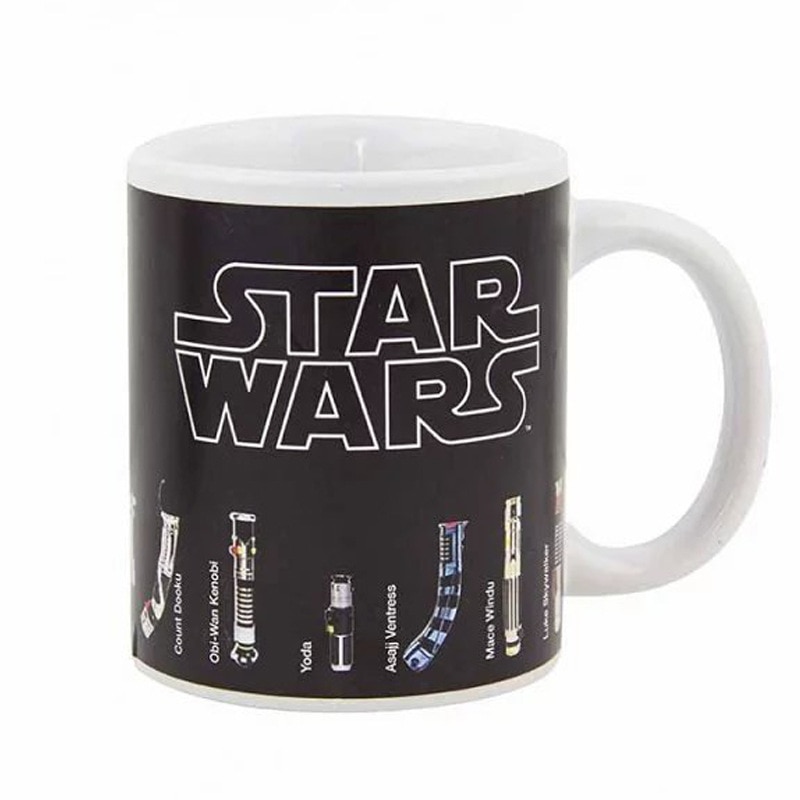 Star war color changing coffee mugs Lightsaber ceramic cups and mugs magic mark drinkware - Image 3