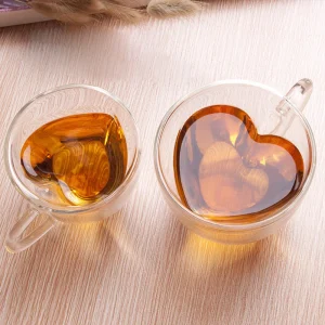 Heart Shaped Double Glass