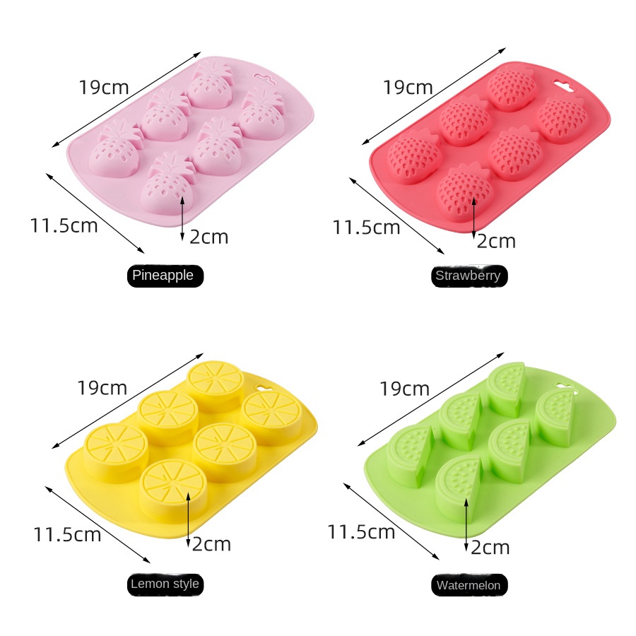 Jelly Yogurt Silicone Ice Cube Tray - Kitchen Fruit-Shaped Durable Cute Easy-to-Release Ice Mold - Image 2
