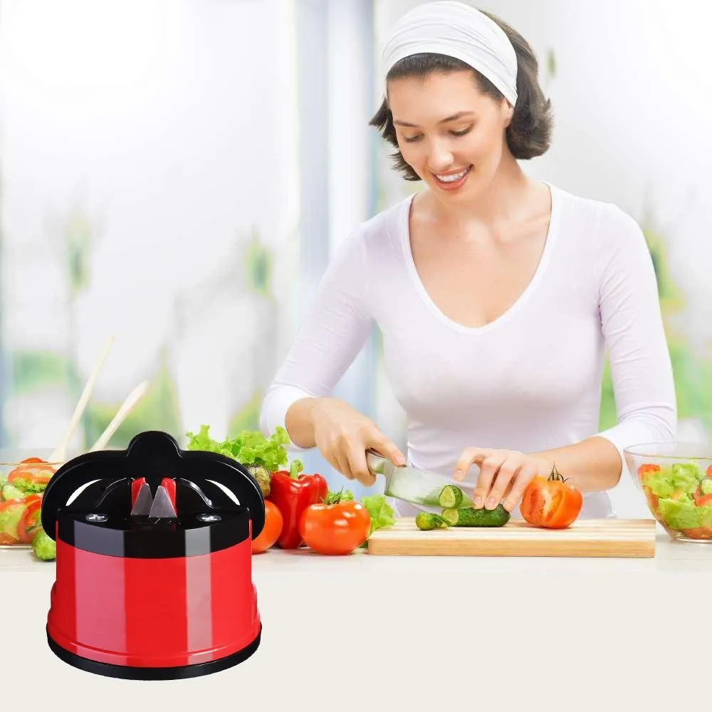 Suction Knife Sharpener Sharpening Tool Easy and Safe to Sharpens Kitchen Chef Knives Damascus Knives Sharpener - Image 2