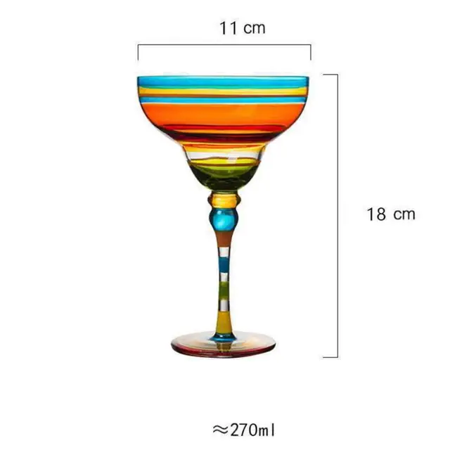 Colorful Wine Glasses Cups Cocktail Goblet Champagne Cup Glasses Bar Party Home DrinkWare Wedding Gifts Kitchen Accessories NEW - Image 8