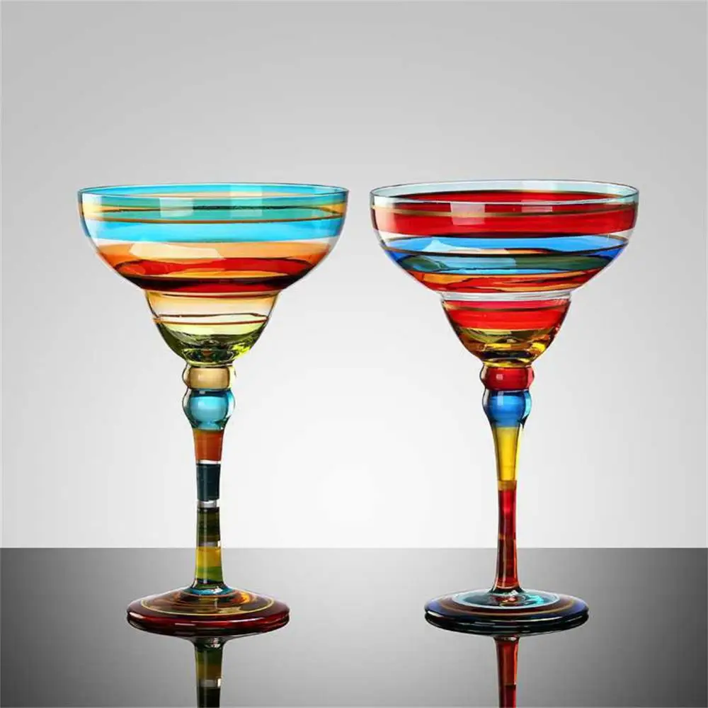 Colorful Wine Glasses Cups Cocktail Goblet Champagne Cup Glasses Bar Party Home DrinkWare Wedding Gifts Kitchen Accessories NEW - Image 5